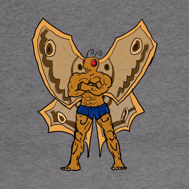 Buff Mothman - No Background by KatsMind